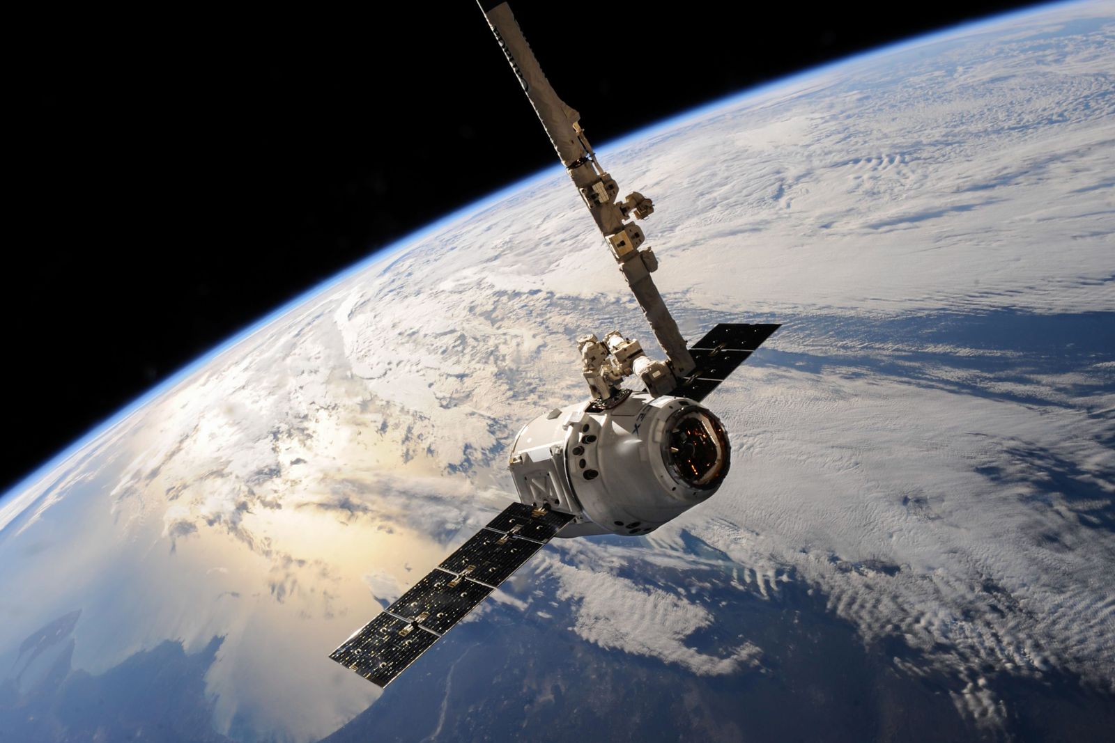 Satellite system operating in orbit above Earth